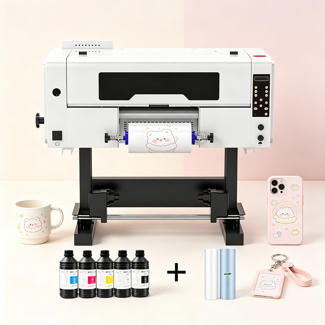 Small Business XP600 UV DTF Printer A3 Roll to Roll UV DTF Transfer Machine for DIY Cup Wrap Phone Case Bottle Sticker