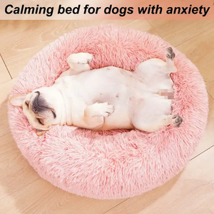 Lit rond pour animaux de compagnie Petdom, super doux et confortable, imperméable et anti-dérapant pour chiens et chats - Product Image 4