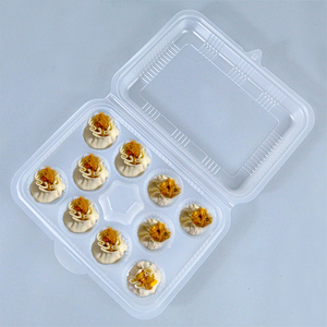 Récipients en plastique nourriture chinoise petits pains cuits à la vapeur tarte aux œufs emballage boîte de rangement emballage antigel à clapet 10 grilles - Product Image 3