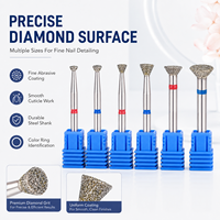 Yaqin UFO Shape Top Quality Russian Manicure Remove Callus Diamond Nail Drill Bits Professional Nail Drill Machine Accessories