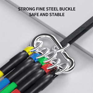 Venta caliente logotipo personalizado gimnasio elástico TPE Material entrenamiento Fitness banda tubo de resistencia Kits de entrenamiento bandas de resistencia conjunto - Product Image 4