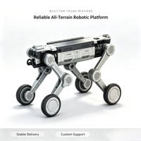 Robot chien quadrupède sur roues tout-terrain, contrôlé par PLC, avec pompe à engrenages haute vitesse et roulement pour l'inspection, le sauvetage et la logistique