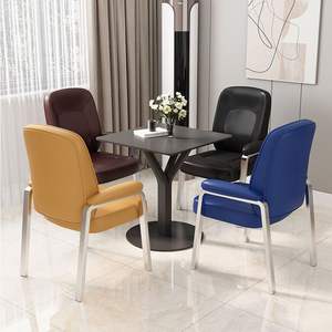 Silla de conferencia con reposabrazos fijos, cómoda silla de oficina para reuniones, para salones de té, hoteles y espacios comerciales - Product Image 2