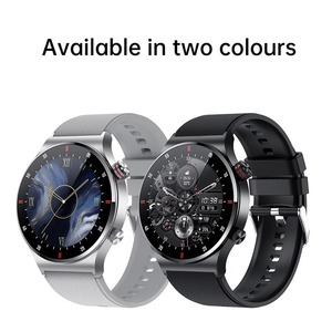QW33 Smart <span class=keywords><strong>Watch</strong></span> da uomo Bluetooth chiamata ECG + PPG monitoraggio della salute Smartwatch ruotare il pulsante HD schermo per <span class=keywords><strong>Huawei</strong></span> Xiaomi Phone + box - Product Image 3