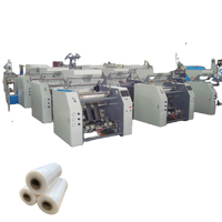 Machine de rembobinage haute vitesse automatique pour film étirable PVC/PE à axe unique, modèle 2026, en promotion