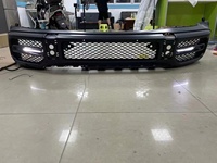 Rejilla Delantera de Fibra de Carbono Seca con Luz LED para Mercedes Benz Clase G W464 G63 AMG 2019-2024, Marco Decorativo para la Lámpara de la Rejilla