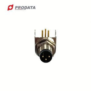 Connecteur mâle à angle droit M8 3 broches PCB Dip Solder pour les applications automobiles - Product Image 2