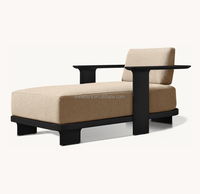 Ensemble de meubles d'extérieur Dune chaise en aluminium Mobilier de jardin contemporain de luxe en métal Canapé haut de gamme