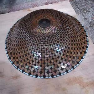 Lámpara Colgante de Vidrio Tiffany Estilo Retro LED Hecha a Mano, Lámpara de Araña Grande con Diseño de Escamas de Pescado, Lámparas de Araña para Villa - Product Image 4