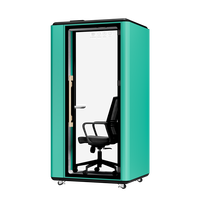 Cabine de bureau modulaire écologique personnalisable, insonorisée, en aluminium, espace de travail mobile pour bureau à domicile, usage commercial