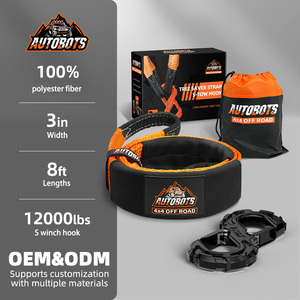 Autobots 4x4 phụ kiện offroad khẩn cấp công cụ phục hồi 3m màu xanh lá cây Polyester cây kéo dây đeo - Product Image 1
