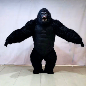 Aufblasbares <span class=keywords><strong>Gorilla</strong></span>-Maskottchen-Kostüm, 2 m bis 2,6 m, im <span class=keywords><strong>King</strong></span>-<span class=keywords><strong>Kong</strong></span>-Stil, als Esel inspiriertes Tier für Party, Karneval und Promotion - Product Image 1