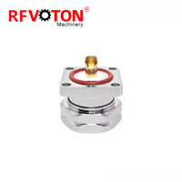 Usine 7/16 DIN L29 prise mâle prise femelle 4 trous bride pont soudure tasse fils étendus M5 RF coaxial adaptateur coaxial connecteurs