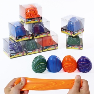 New Arrival Party Favors Marble Swirl Egg Squeeze Toy Maltose Slow Rebound Stress Relief <b>Squishy</b> Fidget Toy - Product Image 2