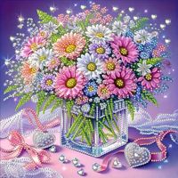 Kits de Peinture Diamant DIY Forme Spéciale 30x30CM Couleurs Assorties Perçage Partiel Écologique Personnalisé