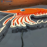 Papan Tanda LED Grafis Hewan Kustom Skyseen dengan Cetakan UV 3D untuk Penggunaan Dalam/Luar Ruangan, Periklanan, dan Dekorasi