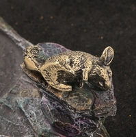 Ornement en laiton mignon écureuil Animal Arrangement thé Pet Table Pet artisanat cadeau