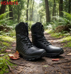 Bottes de combat en cuir noir pour entraînement de simulation WYC, bottes de marche chaudes et confortables pour expéditions arctiques, en vente HSM062 - Product Image 6