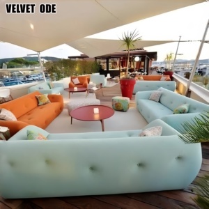 Ensemble de canapés en tissu convertible, écologique et lavable, de style minimaliste et décontracté, pour <span class=keywords><strong>villa</strong></span> en <span class=keywords><strong>France</strong></span> - Product Image 2