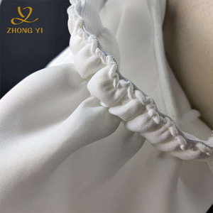 Design Fashion popolare scollo <span class=keywords><strong>a</strong></span> V Wrap manica <span class=keywords><strong>a</strong></span> <span class=keywords><strong>palloncino</strong></span> fessura notte celebrazione bianco nero partito data Robe abiti lunghi - Product Image 3