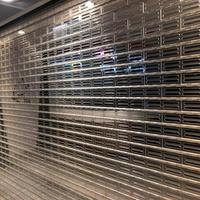 Porte de magasin à enroulement perforée haut de gamme, antivol, pour devanture de commerce