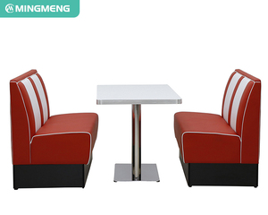 Mobili moderni caffè quadrati comodi tavoli <span class=keywords><strong>ristorante</strong></span> sedie stand PU posti a sedere in legno massiccio set da pranzo ristoranti - Product Image 4