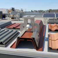 Support de fixation de panneau solaire réglable trapézoïdal en acier inoxydable HH Brand à livraison rapide pour toiture ondulée sécurisée