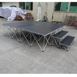 Plataforma de Madera Contrachapada Portátil Ligera de Instalación Rápida, Elevador de Aleación de Aluminio, Fácil Montaje, Certificación CE para Eventos al Aire Libre - Product Image 6