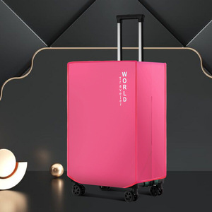 Macaron màu mới dày không dệt bảo vệ vali bìa cho hành lý xe đẩy trường hợp qua biên giới bụi che với dây kéo đóng cửa - Product Image 6