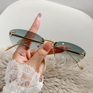 Personalized Small Frame Retro Cat Eye <b>Sunglasses</b> Pc Lens Uv400 Protection For Women Unisex Sunshades Type 3 - Product Image 2