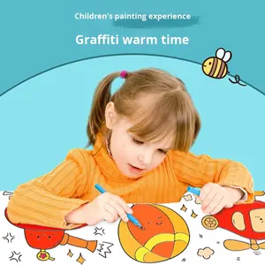 Rouleau de papier à dessin pour enfants en gros, papier peint, peinture, 3 m de long, 30 cm de large, dessin animé chinois pour la maternelle, coloriage - Product Image 3