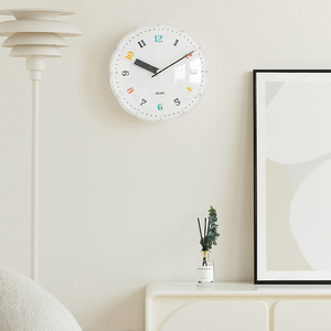 <b>Wall</b> <b>Clock</b> Round <b>Silent</b> Battery Powered For Living Room Desktop Decoration TV Cabinet Ornament 2026 New Style - Product Image 1