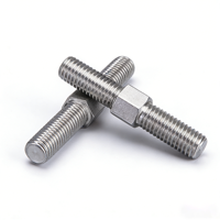 Zinc Plated Carbon Steel & SS304 SS316 Double End Stud Bolt ASTM A193 B7 M8-M20 Thread Stud Rod for Heavy Construction
