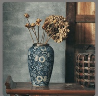 Jingdezhen — vase de luxe en porcelaine bleu et blanc, vases en céramique décorative pour fleur, Jingdezhen