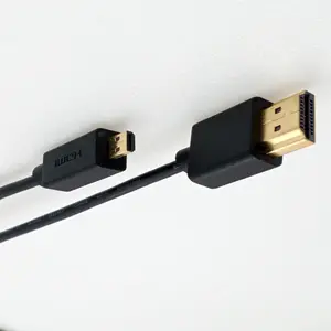 4K HDMI để MicroHDMI Slim HDMI cáp 4K60hz 36awg HDMI2.0 A đến D Cáp od3.2mm siêu mịn chân tóc