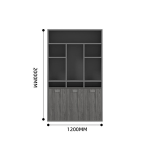 <span class=keywords><strong>Librero</strong></span> de Oficina Moderno y Minimalista de Madera Sólida, Mueble de Almacenamiento y Archivo, Decoración para Sala de Estar, Dormitorio u Oficina - Product Image 5