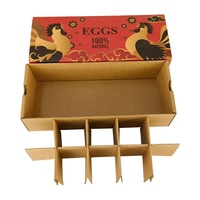 Boîte d'emballage d'œufs en Carton ondulé avec insertion, boîte à fentes, papier enduit personnalisé, nouveau Design populaire