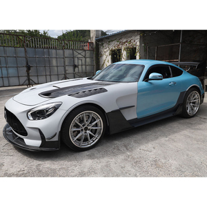Kit carrosserie <span class=keywords><strong>Black</strong></span> Series semi-carbone pour <span class=keywords><strong>Mercedes</strong></span>-Benz AMG <span class=keywords><strong>GT</strong></span> 2015-2023 – Pare-chocs avant et arrière, jupes latérales, capot – Ensemble de mise à niveau léger - Product Image 5