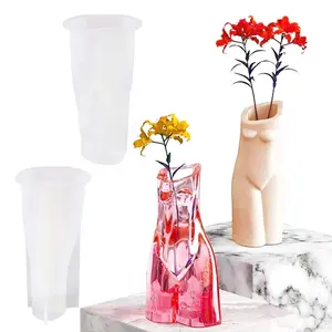 3D полимерные художественные вазы, формы ручной работы, цемент, силиконовый держатель для ручек, форма для бетона, человеческого тела