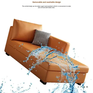 Divano Reclinabile Modulare in Tessuto Minimalista Moderno con Chaise Longue per Piccoli Appartamenti, Camera da Letto e Soggiorno - Eleganza e Bellezza - Product Image 4