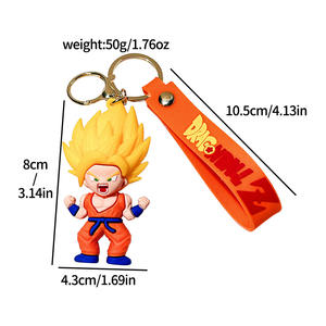 Porte-clés <span class=keywords><strong>Dragon</strong></span> <span class=keywords><strong>Ball</strong></span>, figurine Goku, porte-clés de voiture, clip pour sac, cadeau - Product Image 5