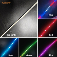 Bande lumineuse LED flexible multicolore SMD blanc chaud 12V, contrôlée par application, étanche IP67, en PVC, pour décorations de Noël