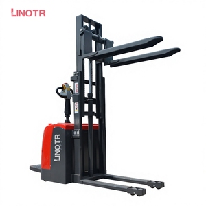 Apilador Eléctrico de Venta Caliente con Posicionador de Horquillas, Desplazador Lateral, Batería de Litio-Ion 48V, Mástil de Dos/Tres Etapas, Poliuretano - Product Image 2