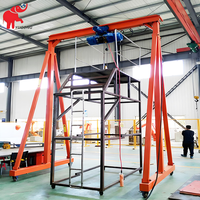 Mini-grue portique réglable en hauteur, 1 tonne, 2 tonnes, 3 tonnes, 5 tonnes, 6 tonnes, 7 tonnes, 8 tonnes, 10 tonnes, grue portique mobile portable