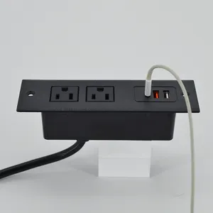 BNT Office multifunctional sofa socket build in table socket us power socket with usb A+C ports