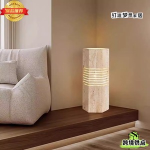 Lámpara de pie de mármol Hfshanks, 150x350 mm, control táctil, luz LED cambiable, para dormitorio, sala de estar - Product Image 5