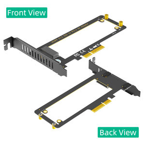 Règle PCI-E 4.0 4X à NVMe 1U GEN-Z EDSFF 9.5mm 15mm 25mm Epaisseur SSD court E1.S avec dissipateur thermique PM9A3 PM9D3 P5801X Carrier - Product Image 2