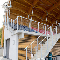Filet en acier inoxydable pour garde-corps d'escalier, filet de sécurité anti-chute pour la protection des balustrades d'escalier intérieures/extérieures