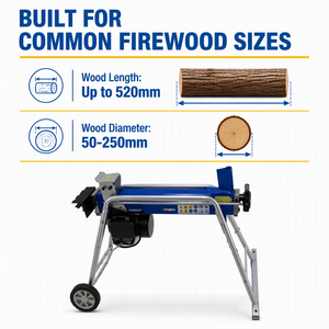 Nuovo Spaccalegna Elettrico Mini per Legna da Ardere, Motore 1000x325x480mm, <span class=keywords><strong>Dimensioni</strong></span> HY5T-520-III, Macchina Forestale, Processore di Legna da Ardere - Product Image 2