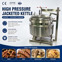 Ketel Industri Bertekanan Tinggi Berjaket untuk Produksi Memasak Daging dan Sup Tulang Sapi